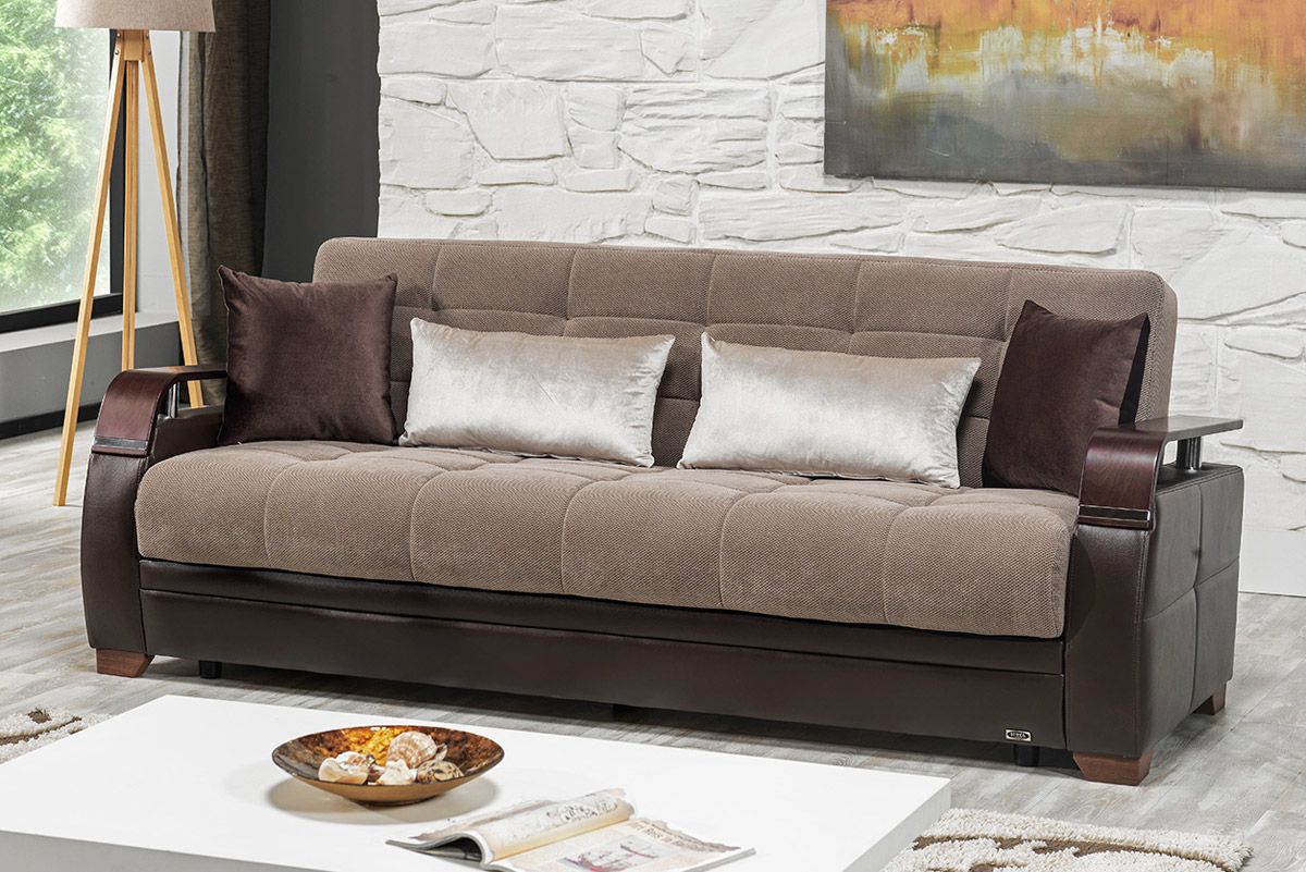 Cooper Taupe Fabric Sofa