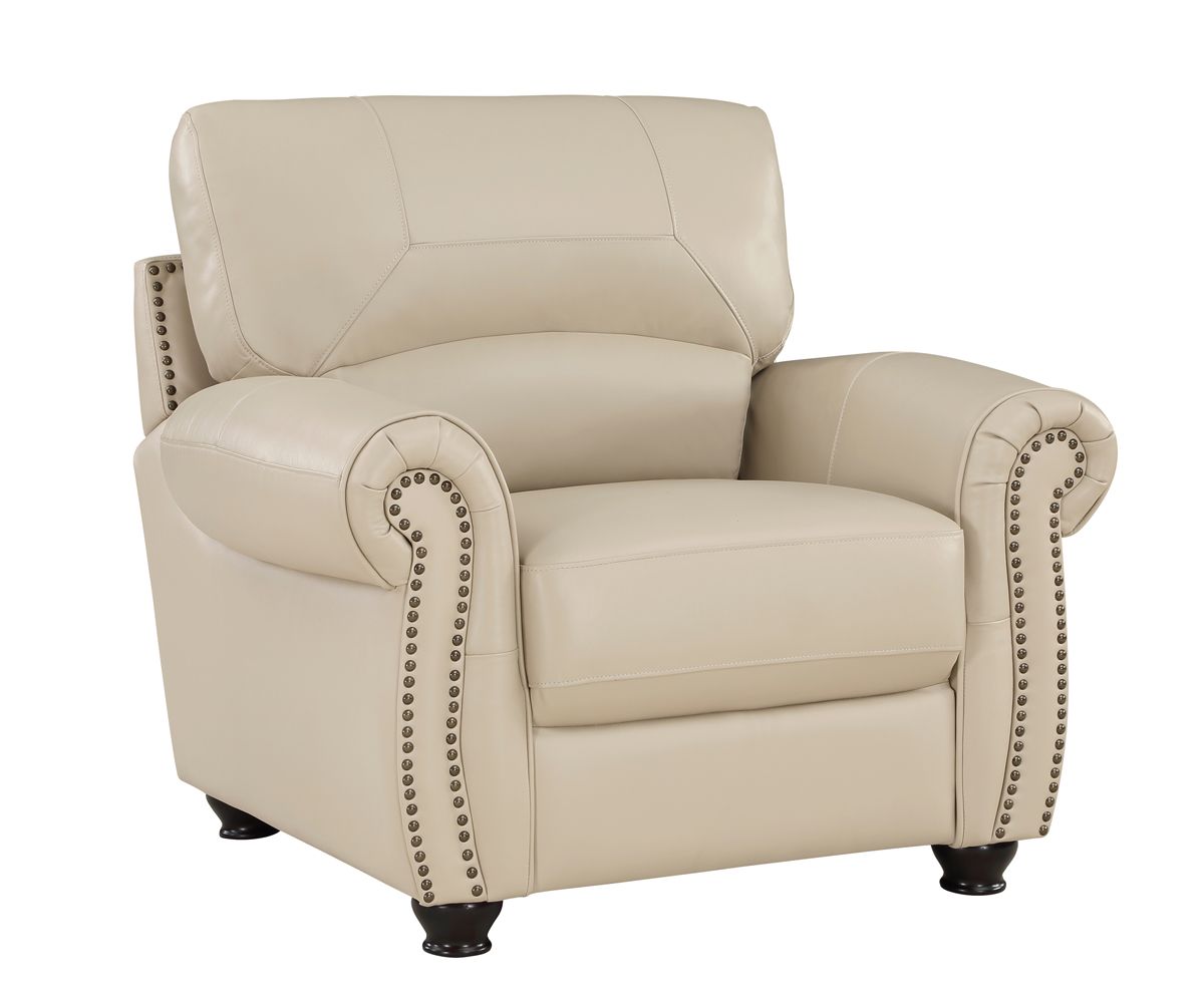 Domus Cream Leather Chair