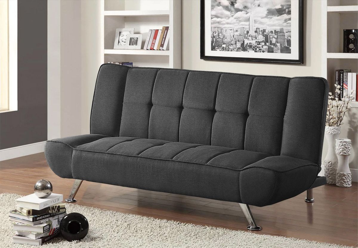 Drake Grey Linen Futon