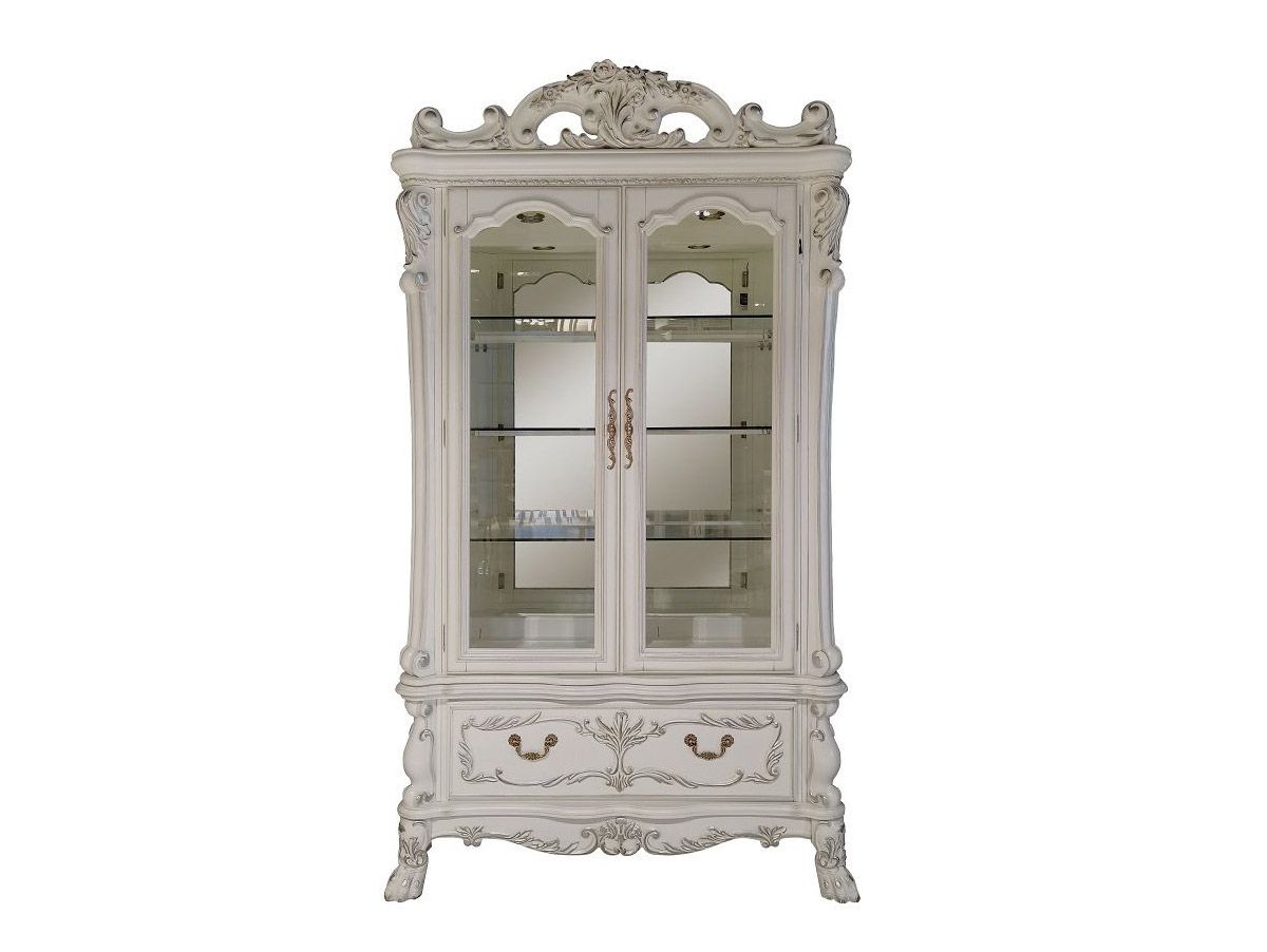 Dresden Curio Bone White Finish