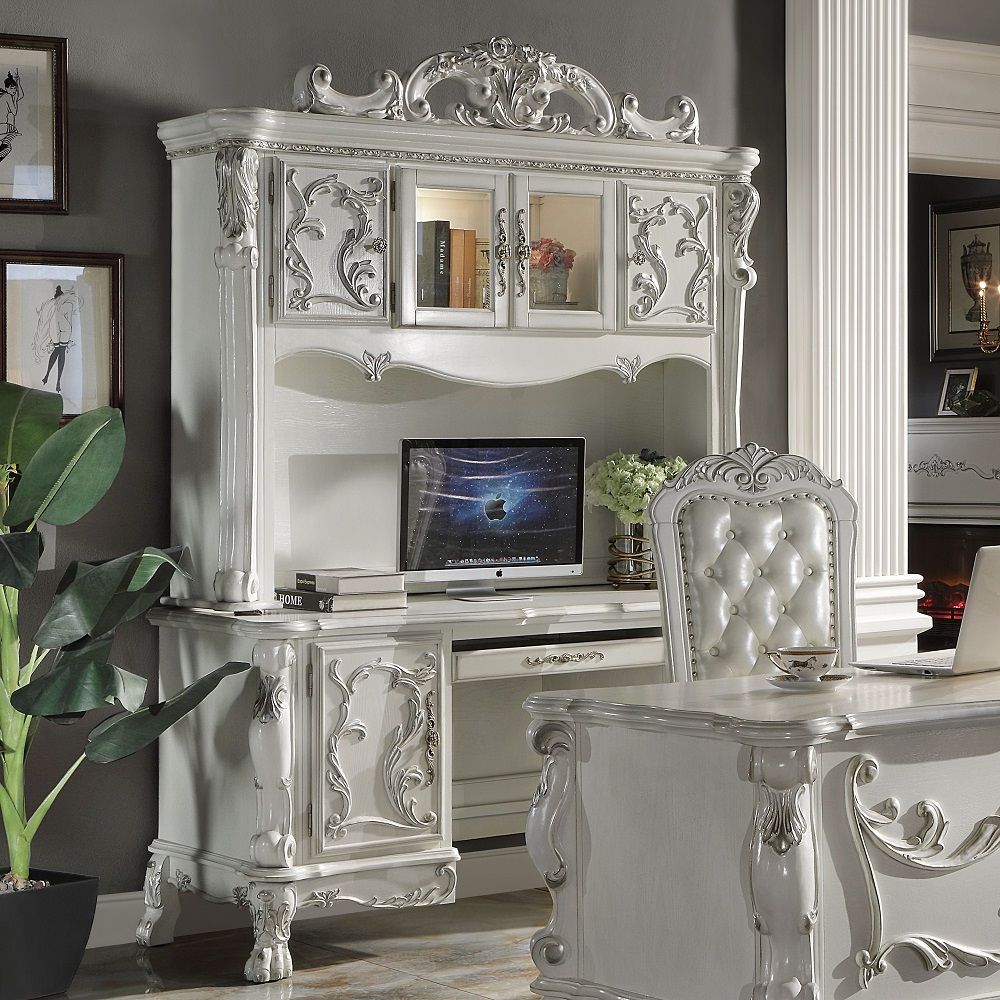 Dresden Bone White Deck & Hutch