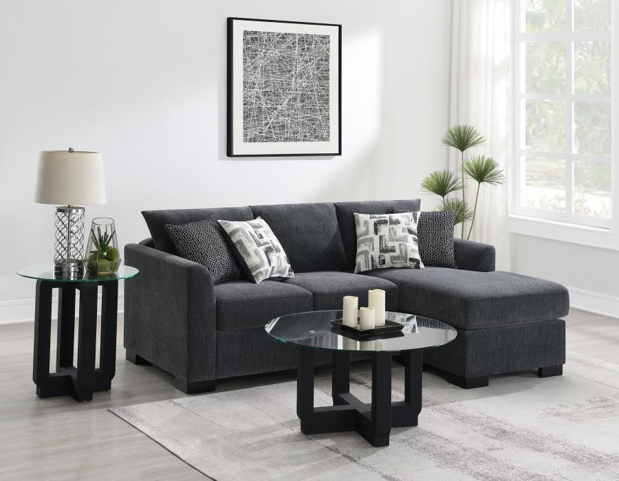 Edana Dark Grey Sectional