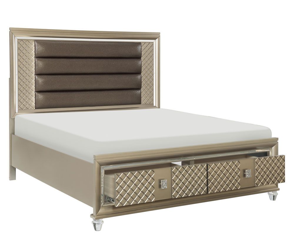 Edward Storage Bed With LED Light