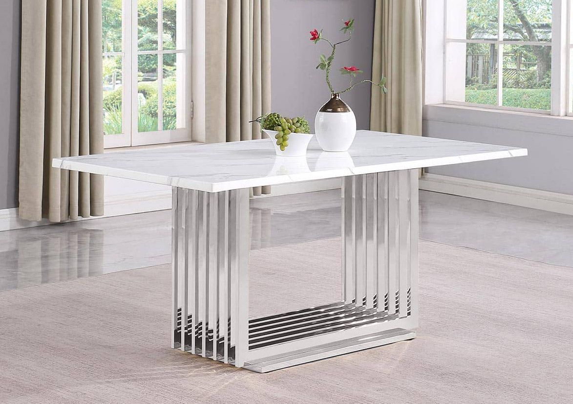 Ella Modern Marble Top Dining Table