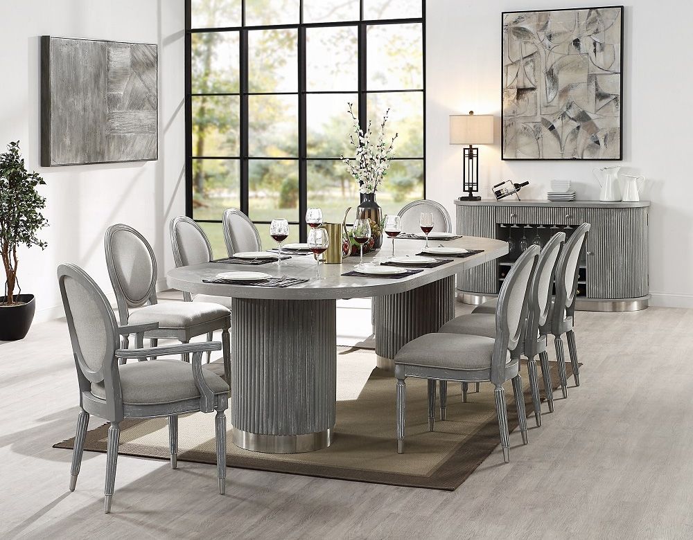 Ellis Oval Dining Table With Two Extensions