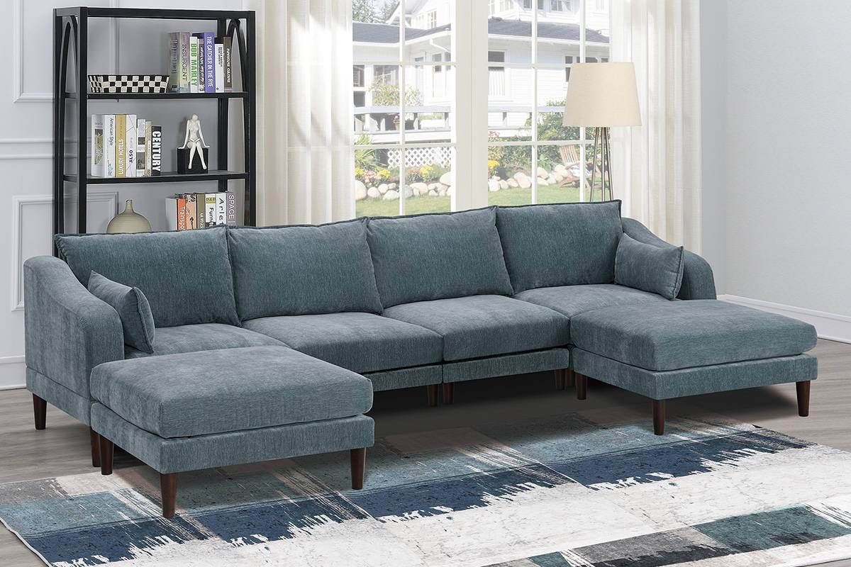 Evanston Grey 6-Piece Modular Sectional Set