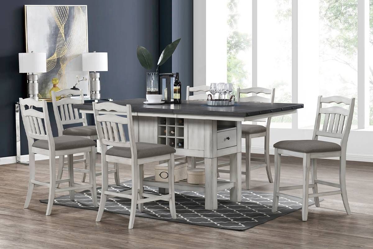 Ezra 7-Piece Counter Height Table Set