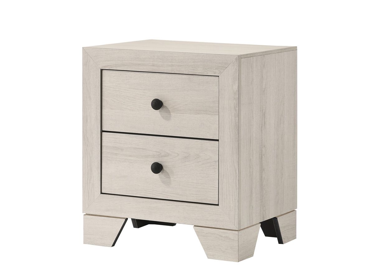 Fairbanks White Wash Finish Night Stand