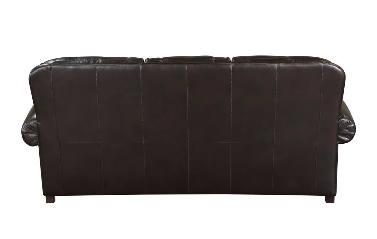 Fenmore Traditional Leather Sofa Back