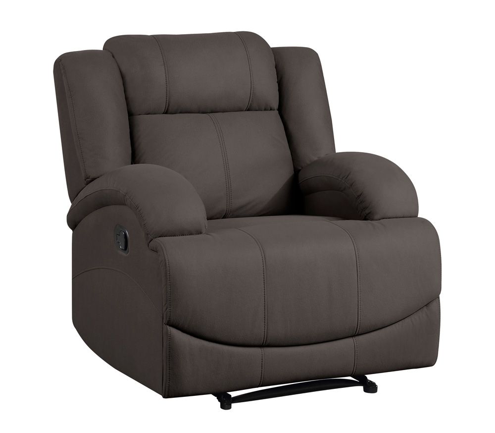 Flatbush Chocolate Microfiber Recliner Chair