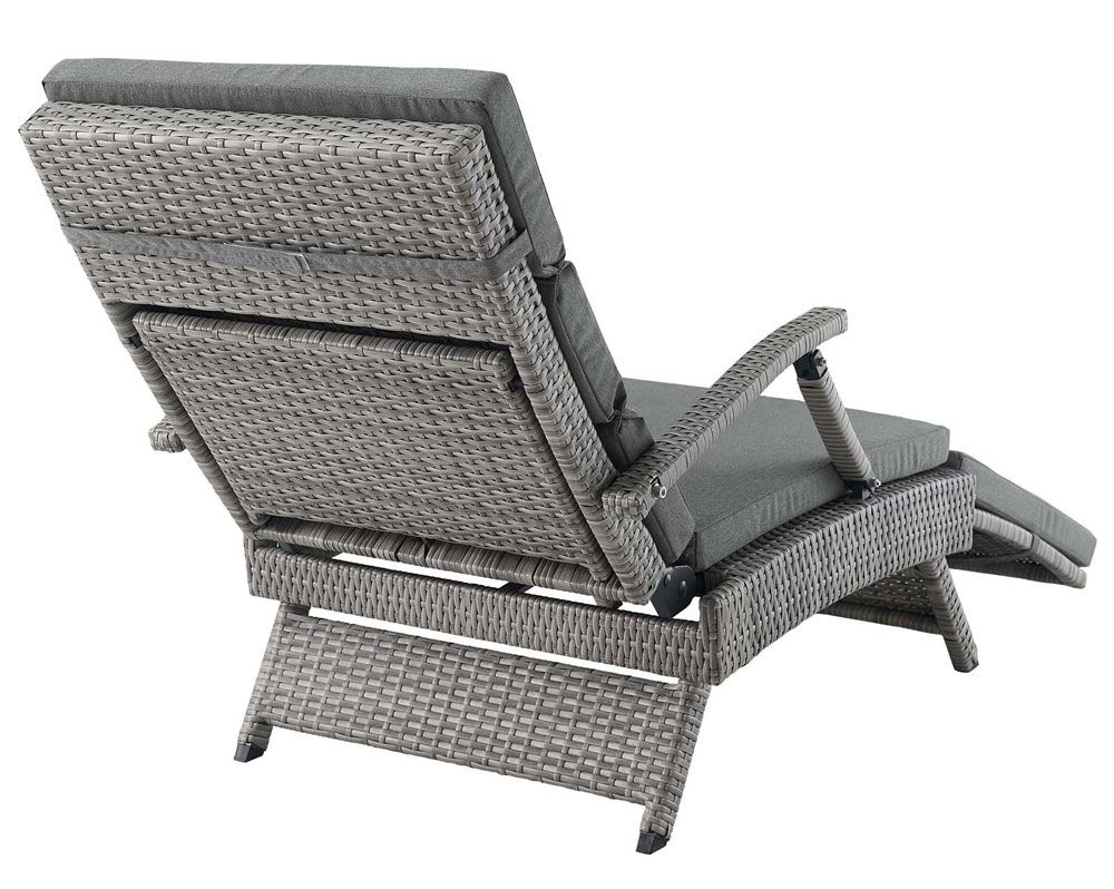 Fresno Charcoal Outdoor Patio Lounge Chair