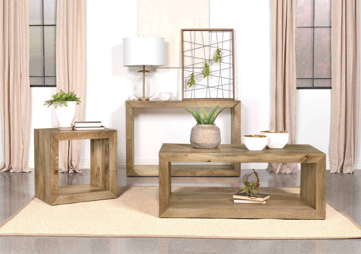 Gabriel Solid Wood Coffee Table Set