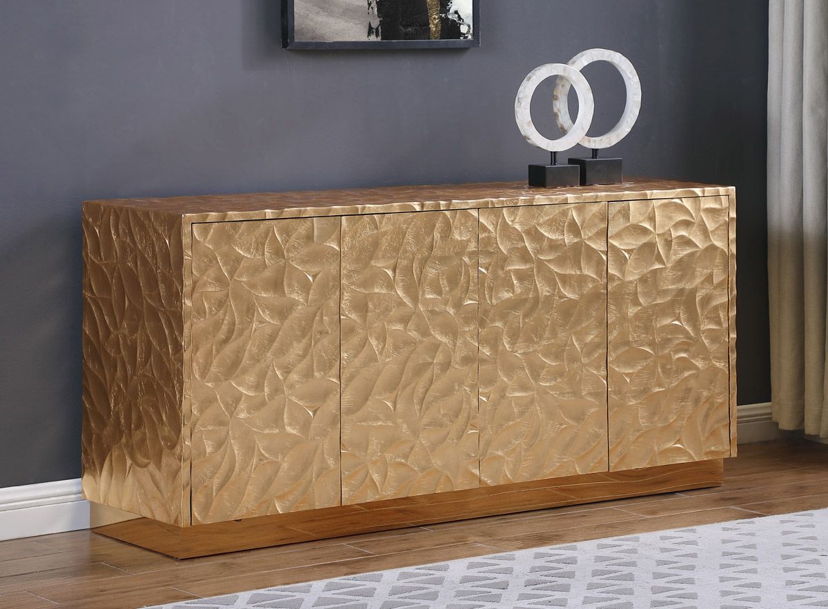 Golda Gold Finish Sideboard