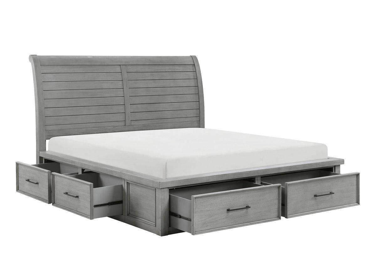 Granada Platform Bed With Six Drawers