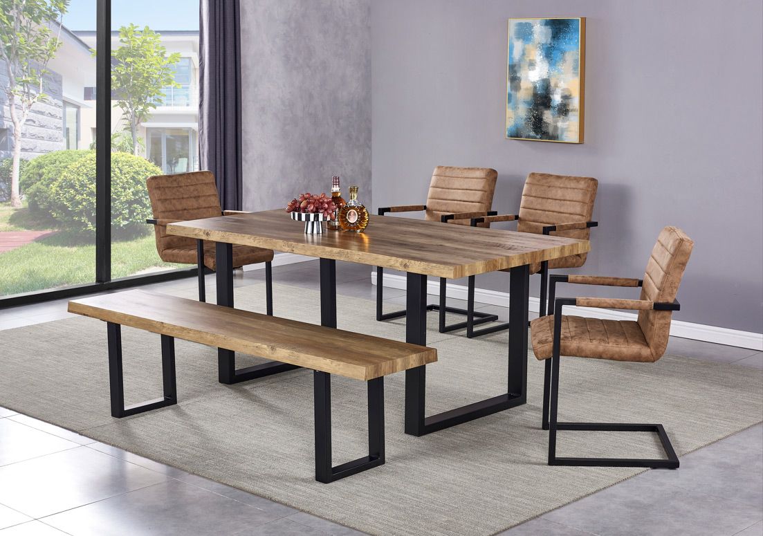 Grover Transitional Style Dining Table