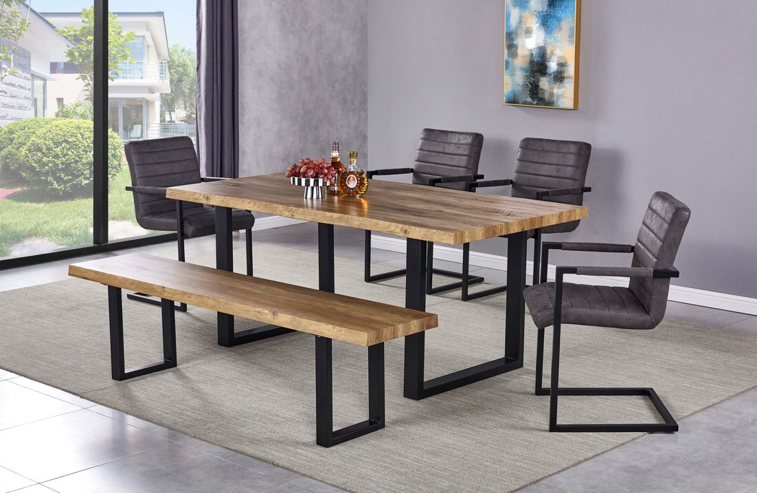 Grover Transitional Style Dining Table