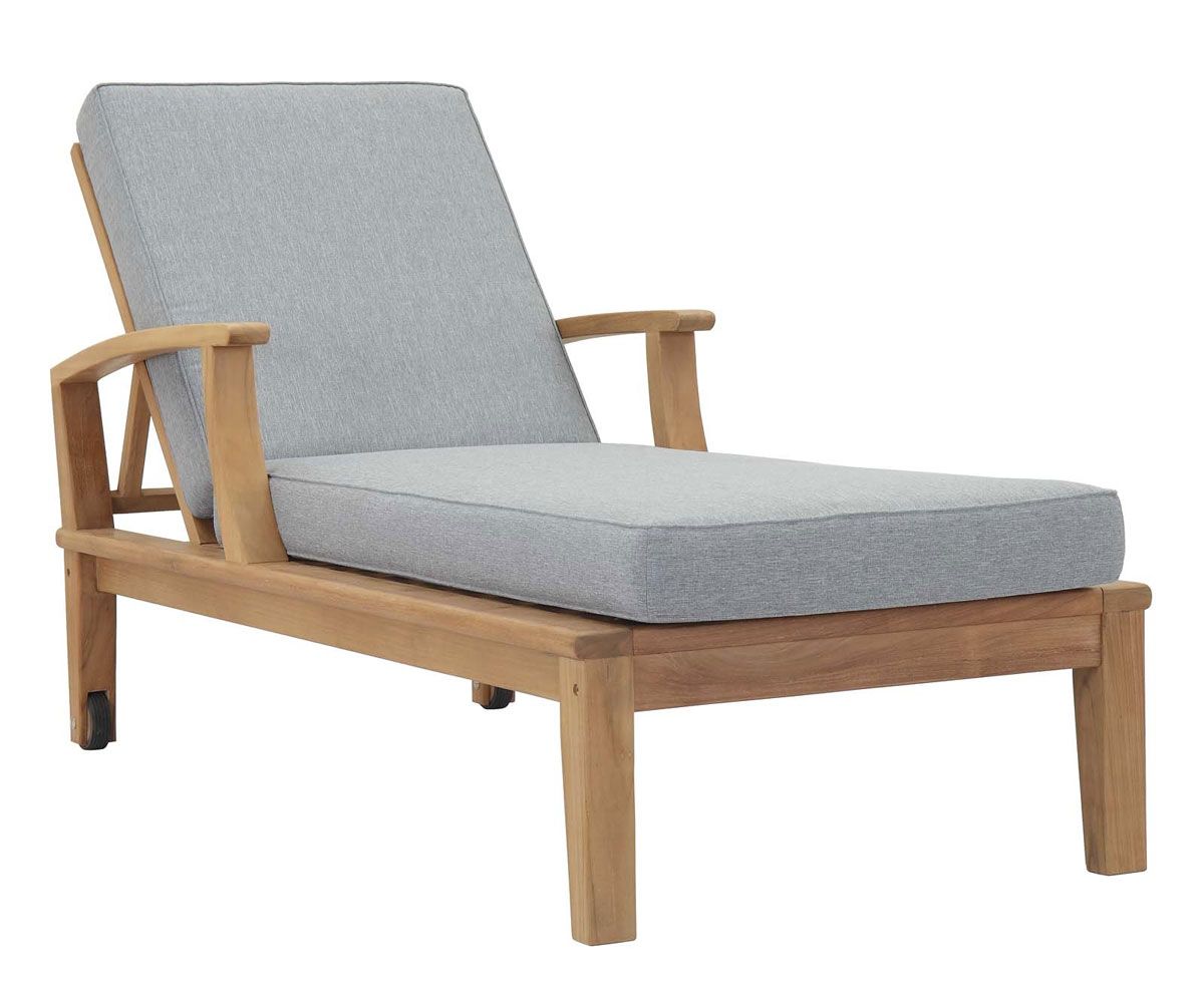 Hajar Grey Patio Chaise Lounge