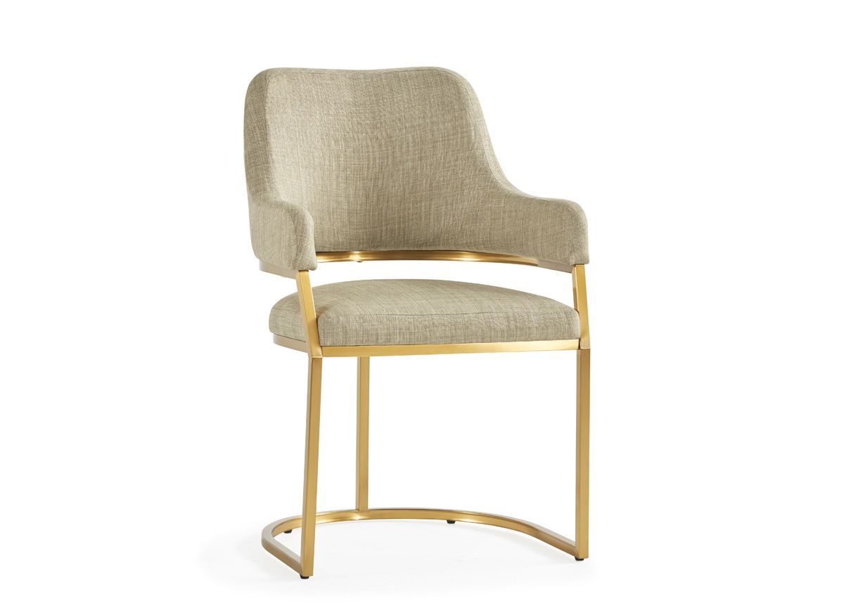 Haley Mocha Linen Dining Chair