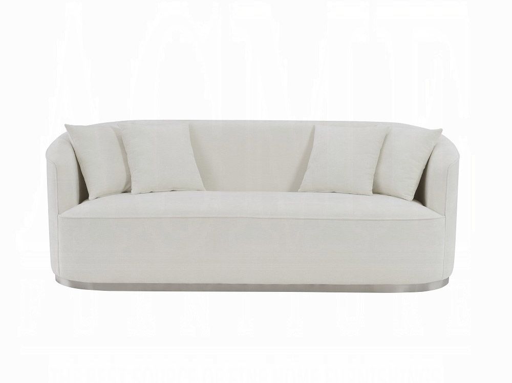 Hallie Beige Chenille Sofa