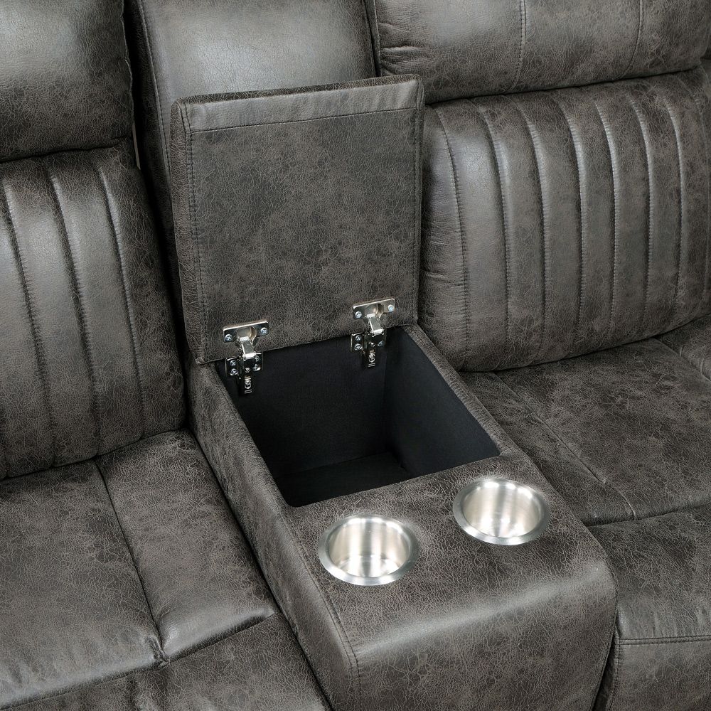 Halmin Recliner Sectional Storage Console