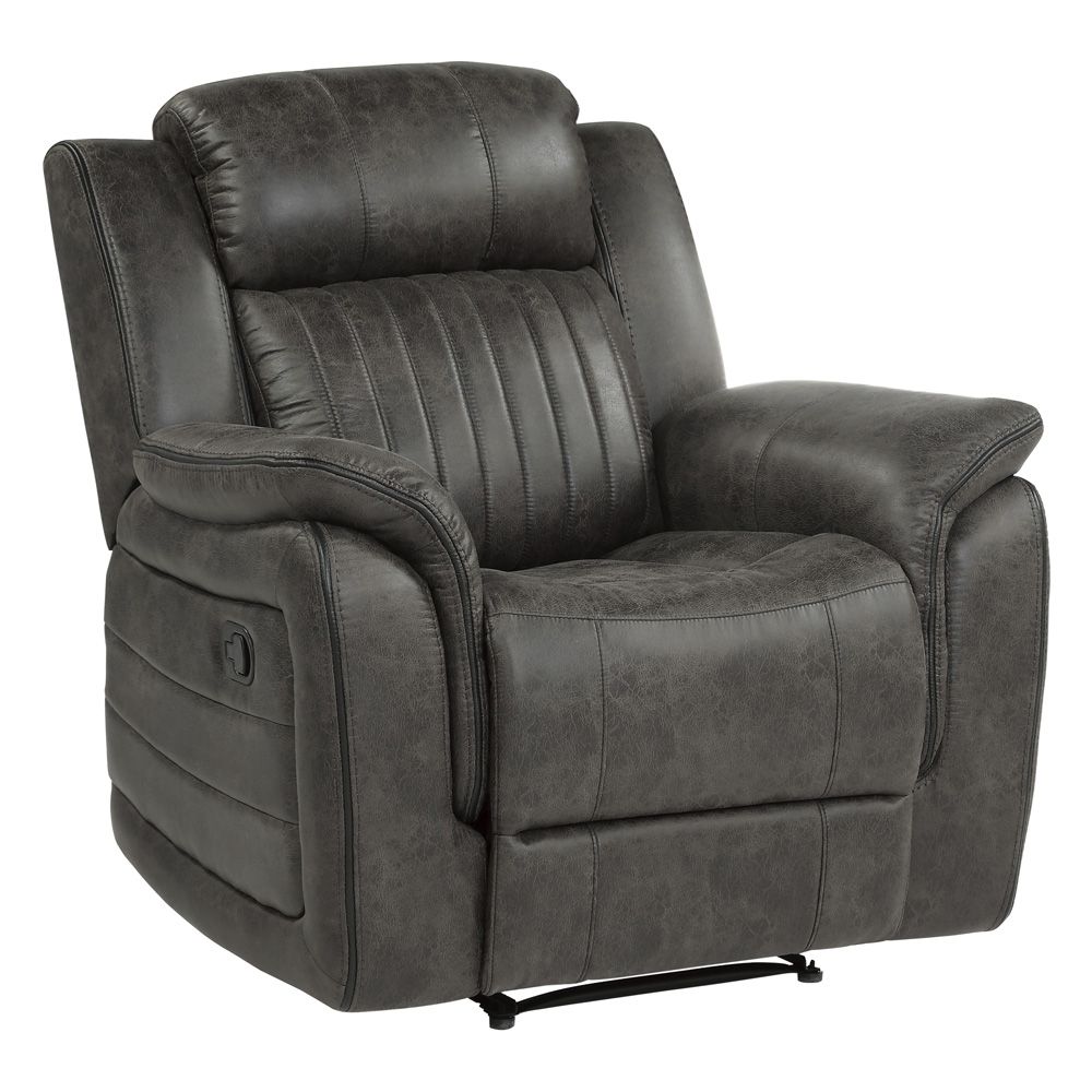 Halmin Polished Microfiber Recliner Chair