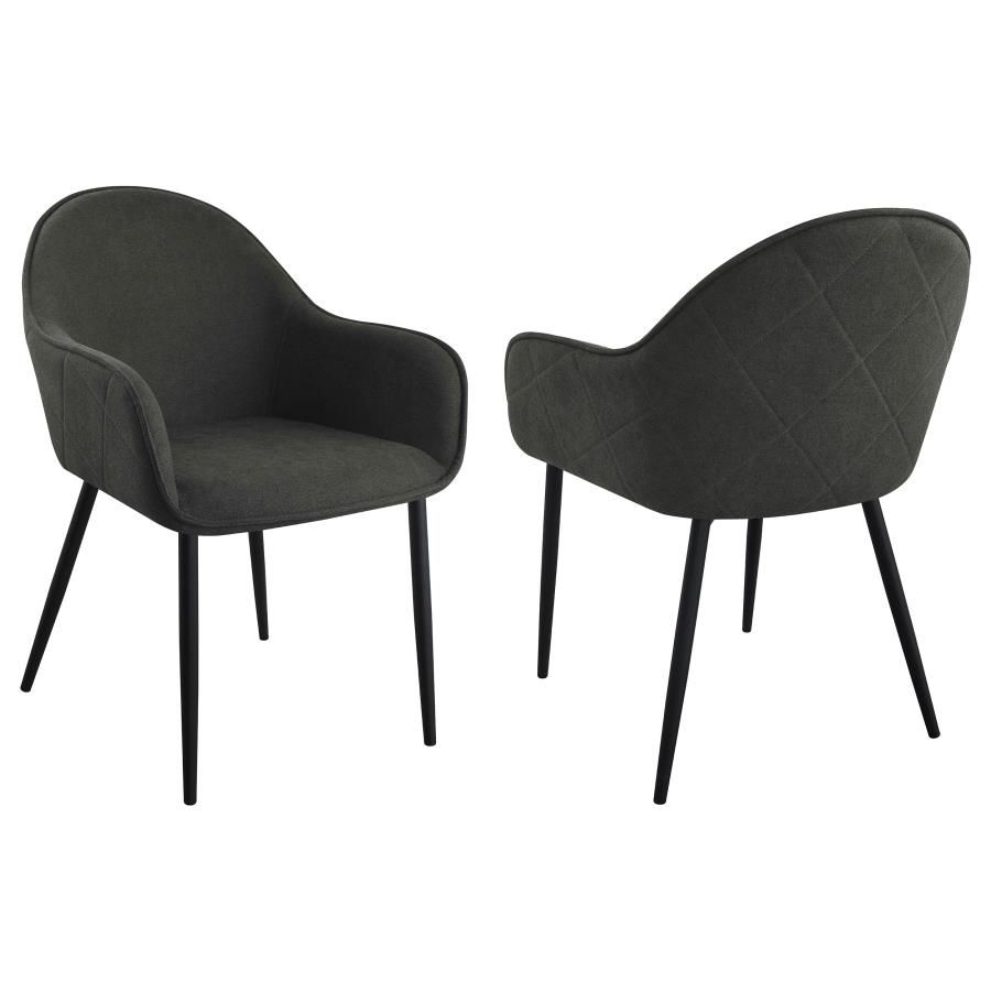 Halton black dining chairs