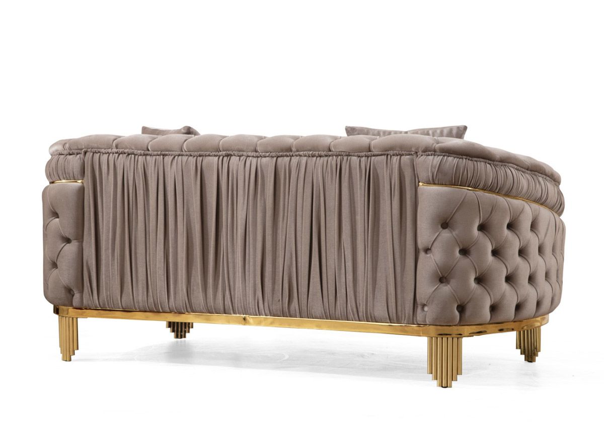 Harley Taupe Loveseat Back