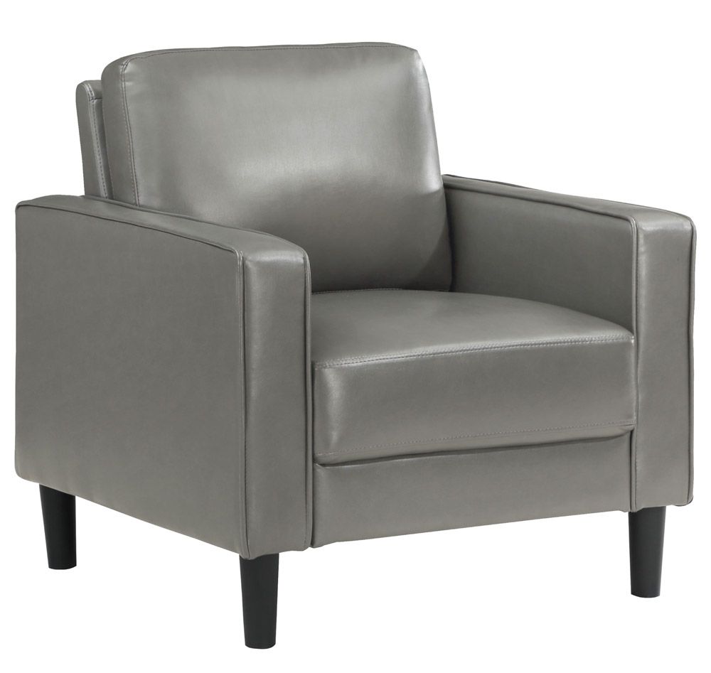 Hartford Grey Leather Chair