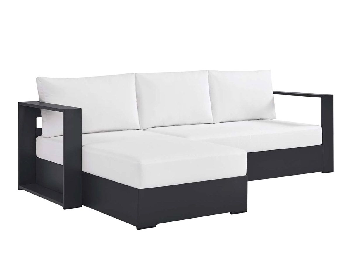 Havana Outdoor Sectional White And Black