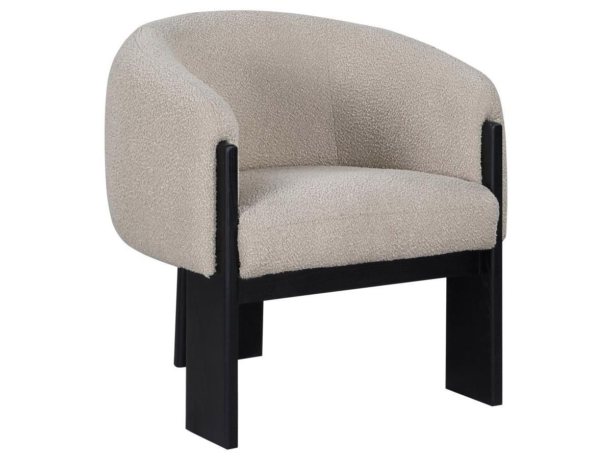 Helia Beige Boucle Accent Chair