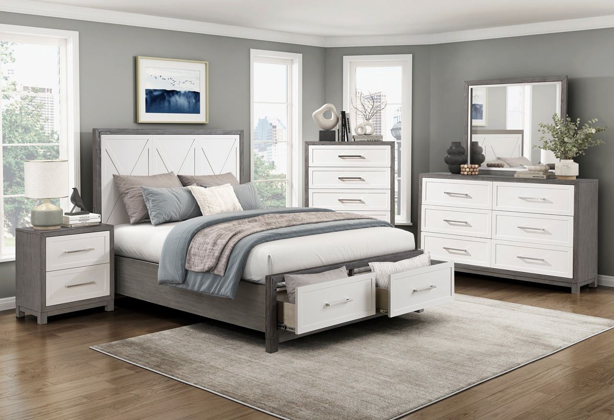 Ilana Two-Tone Bedroom Set