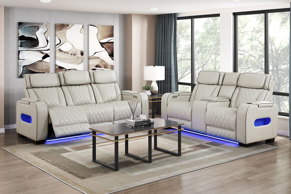 Imogen Taupe Power Recliner Sofa