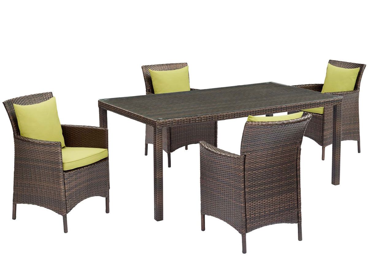 Jaclin Peridot 5-Piece Patio Dining Table Set