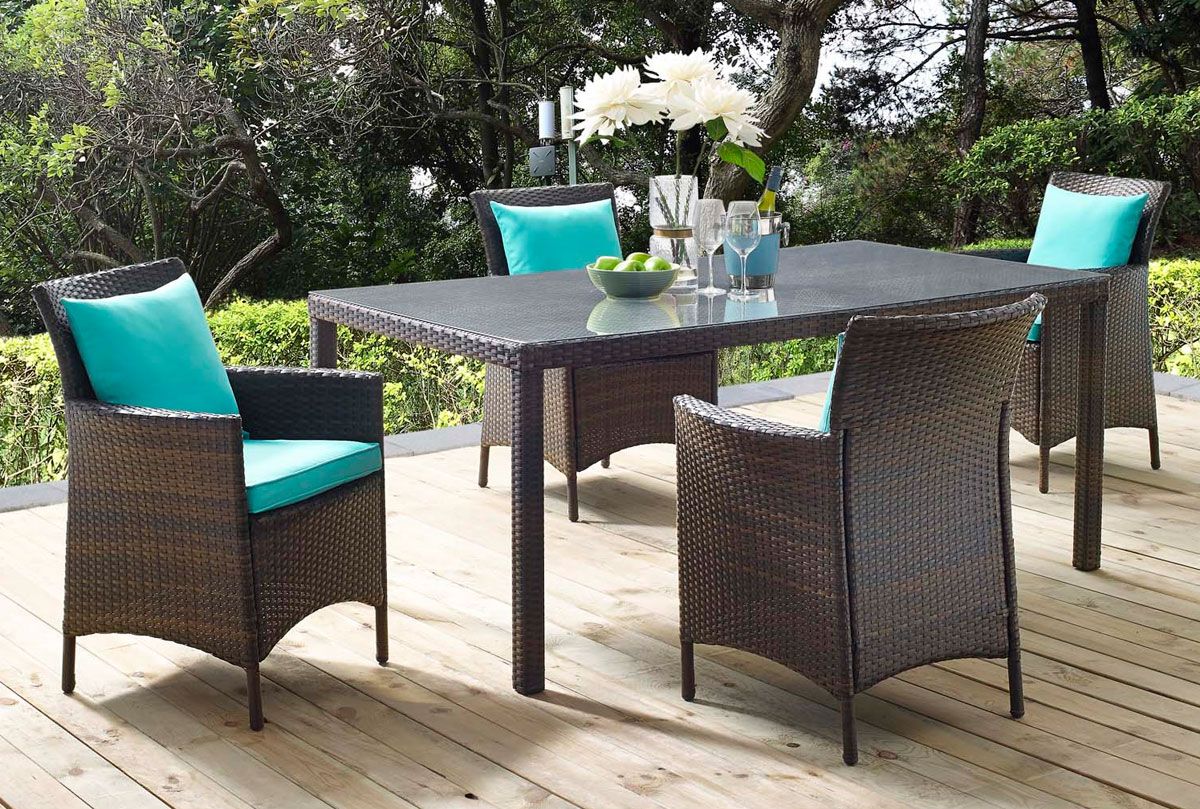 Jaclin 5-Piece Patio Dining Table Set