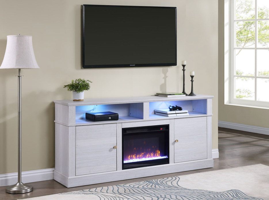 Jadine TV Stand With Fireplace