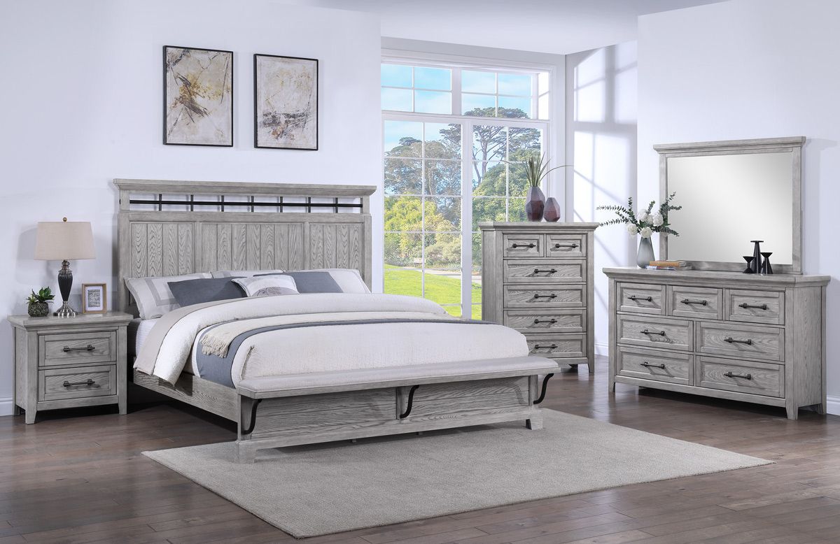 Jaiden Mid-Century Modern Bedroom Set