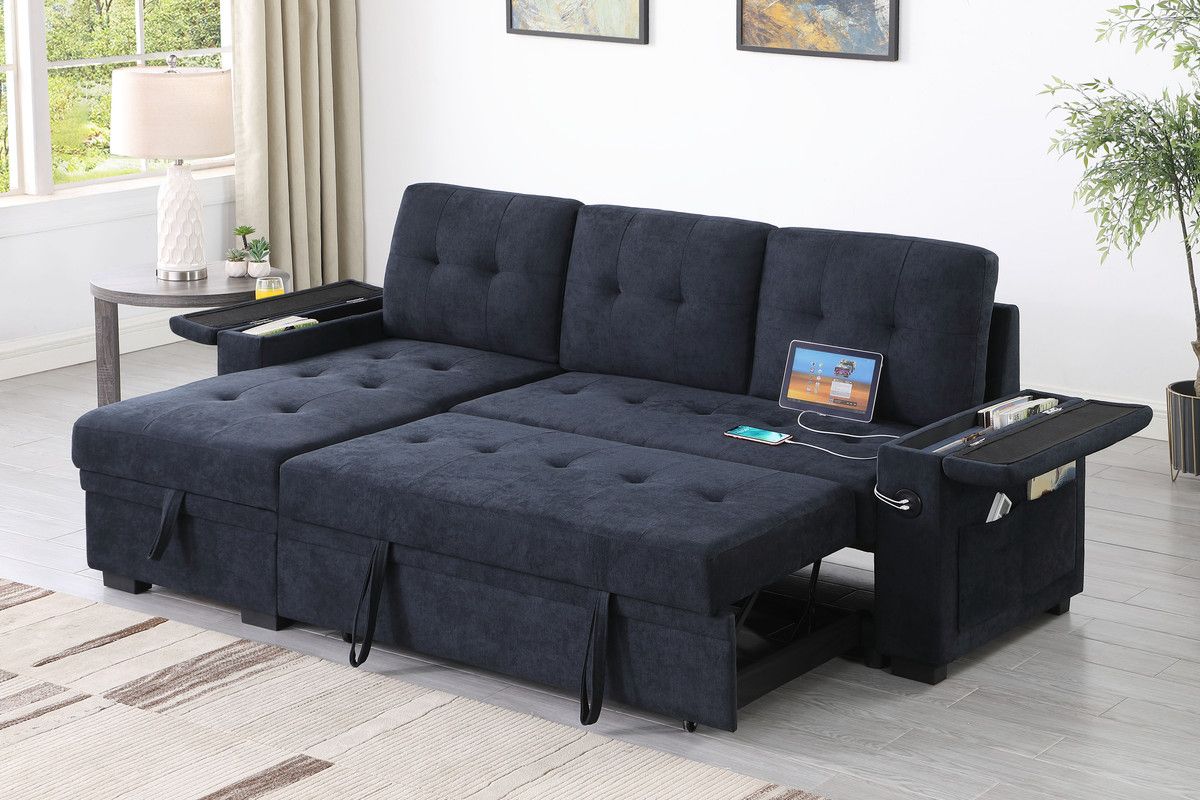 Jansen Sectional Sleeper With Storage