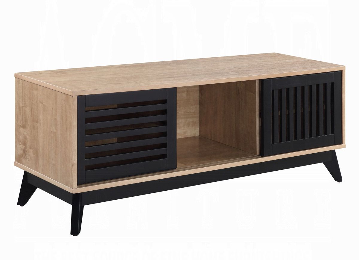 Jesse Rustic Finish TV Stand Details