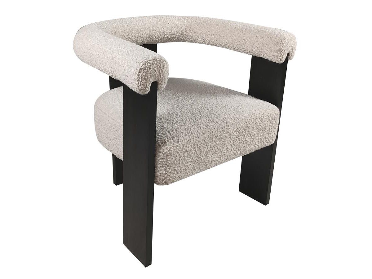 Jordana Cream Boucle Accent Chair