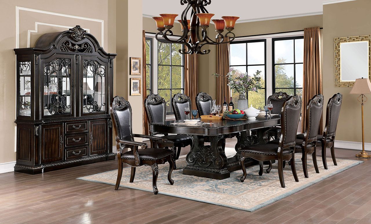 Juniper Traditional Style Dining Table Set