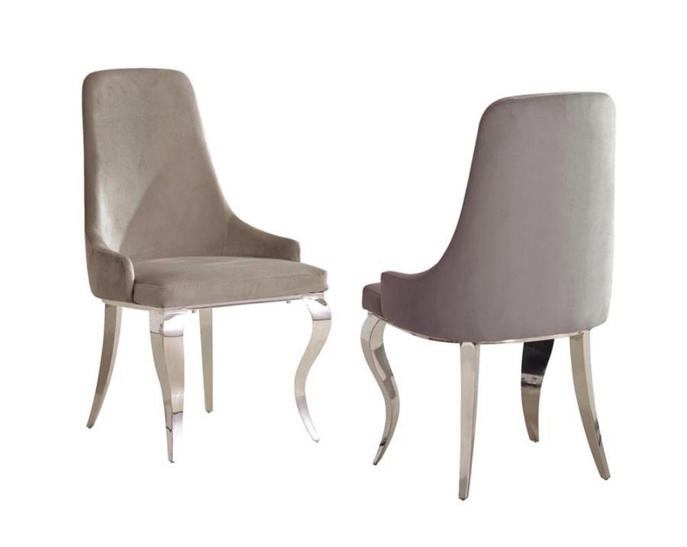 Kademore Grey Velvet Dining Chairs