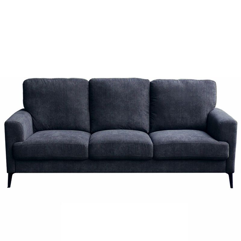 Kaiden Black Chenille Sofa