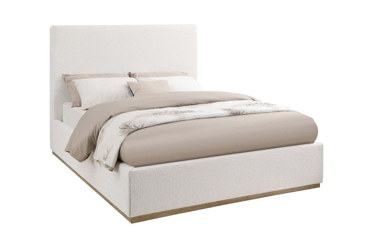 Kamas Modern Bed Cream Boucle