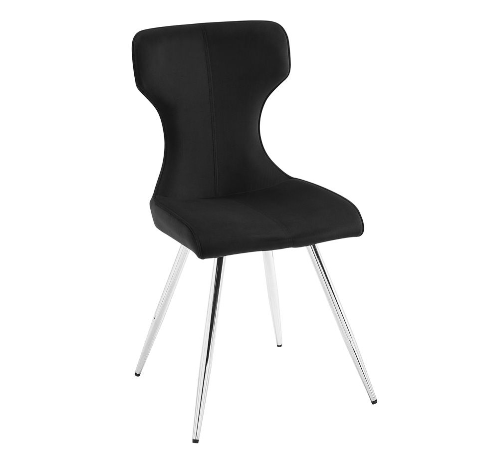 Kamela Black Velvet Dining Chair