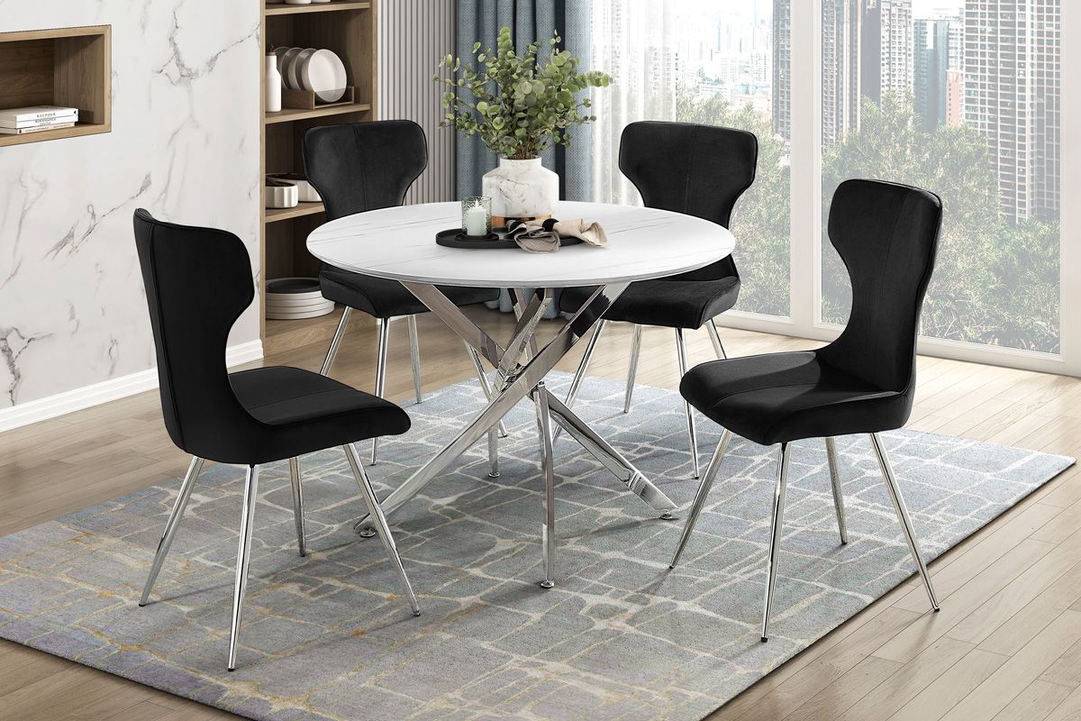 Kamela Round Top Dining Table Set