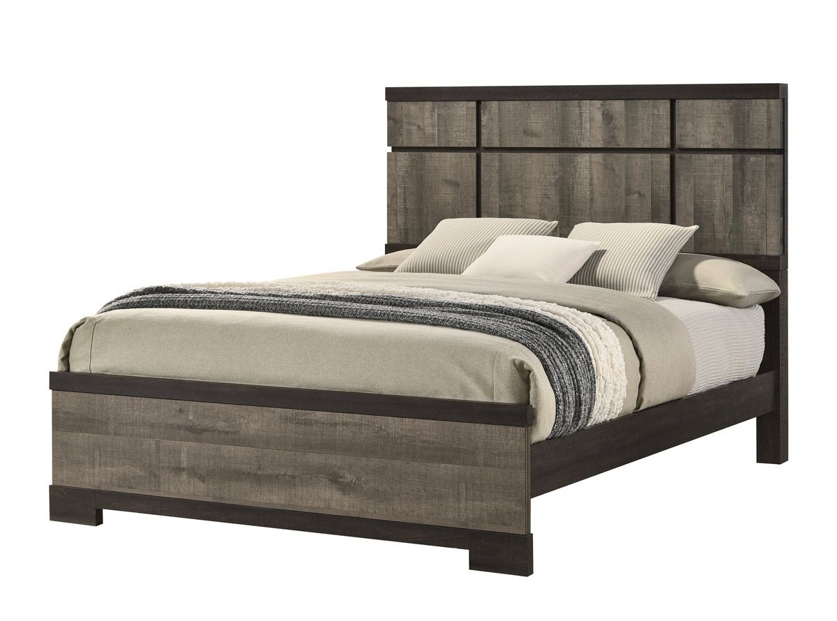 Karel Rustic Finish Bed