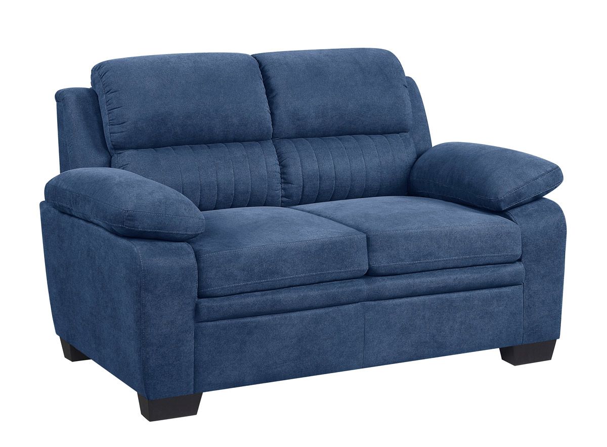 Katie Blue Fabric Casual Loveseat