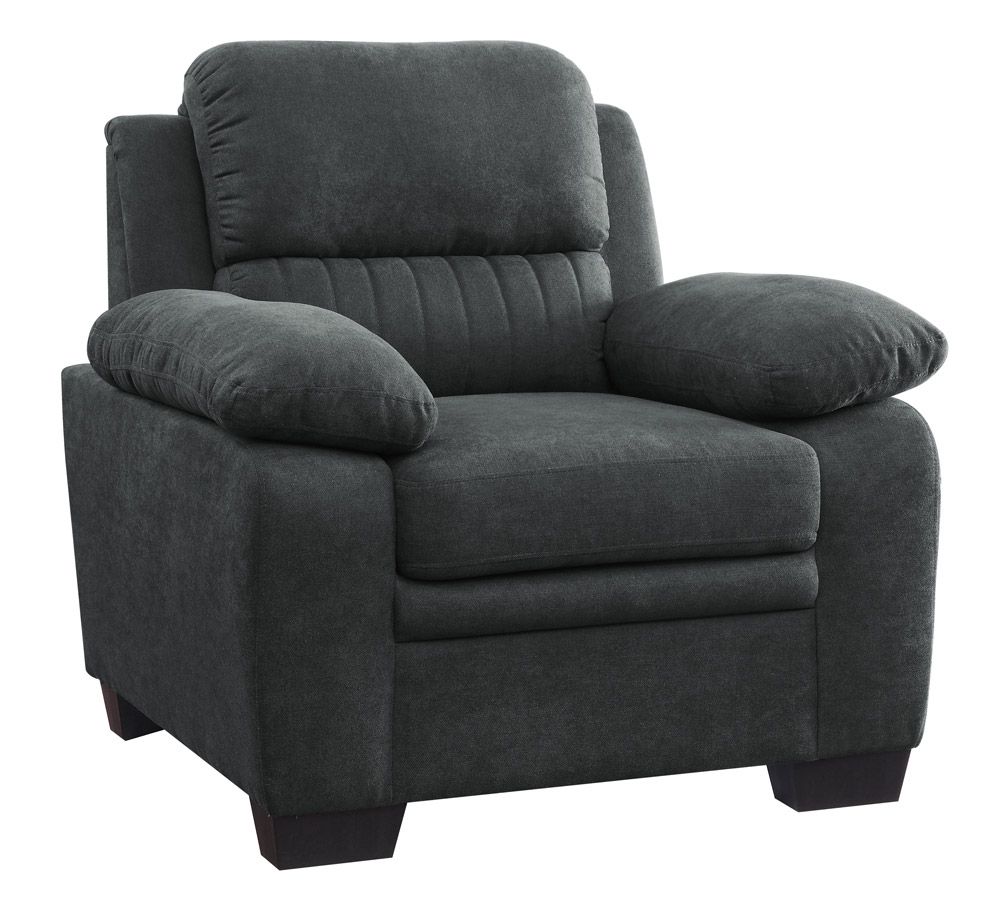 Katie Charcoal Fabric Casual Chair