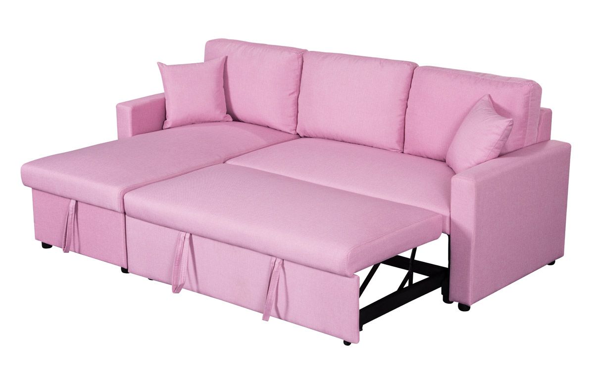 Kent Pink Sectional Sleeper