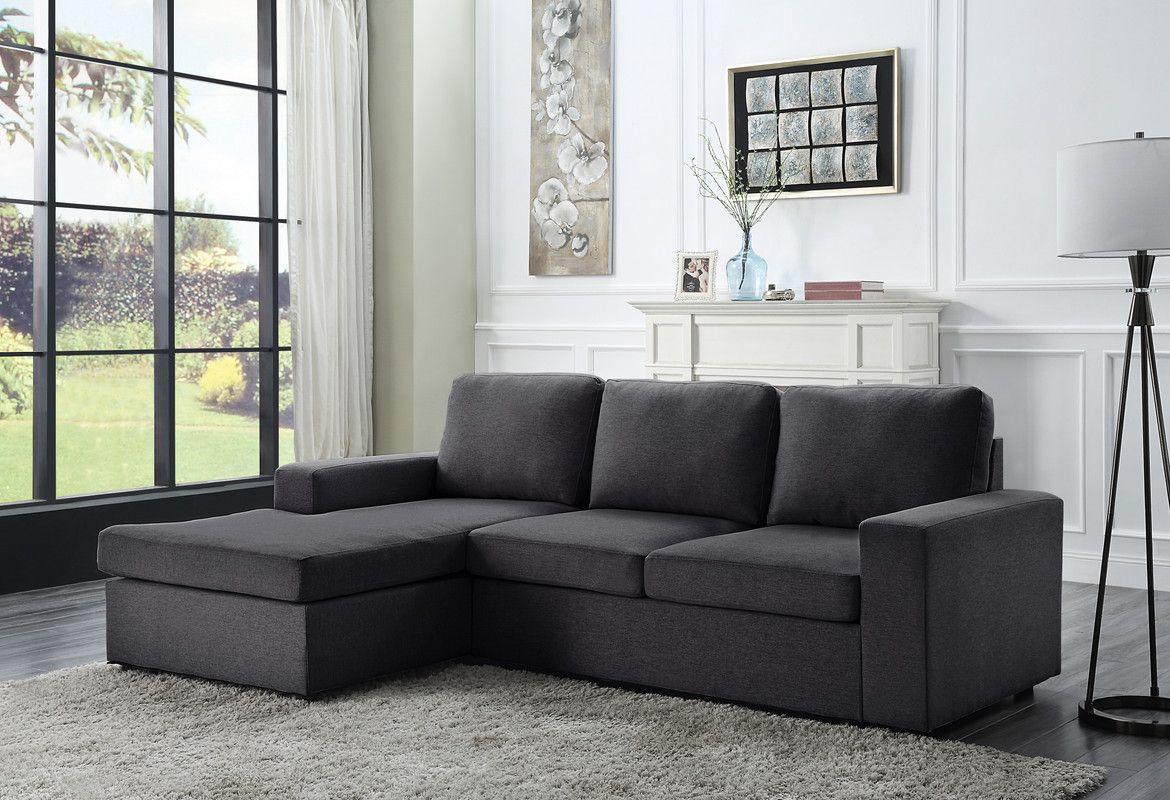 Keone Dark Grey Line Sectional